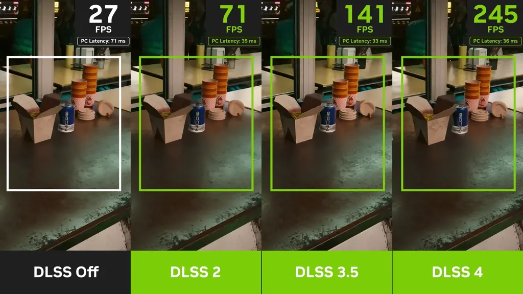 Nvidia GeForce RTX 5090 DLSS Comparison
